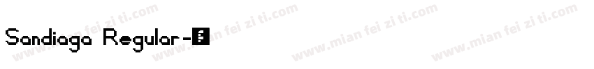 Sandiaga Regular字体转换